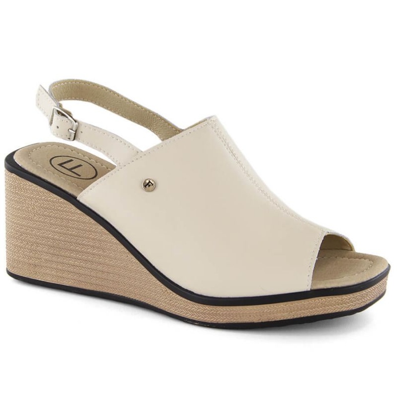 Filippo W PAW527A Sandalias cuña de piel, beige