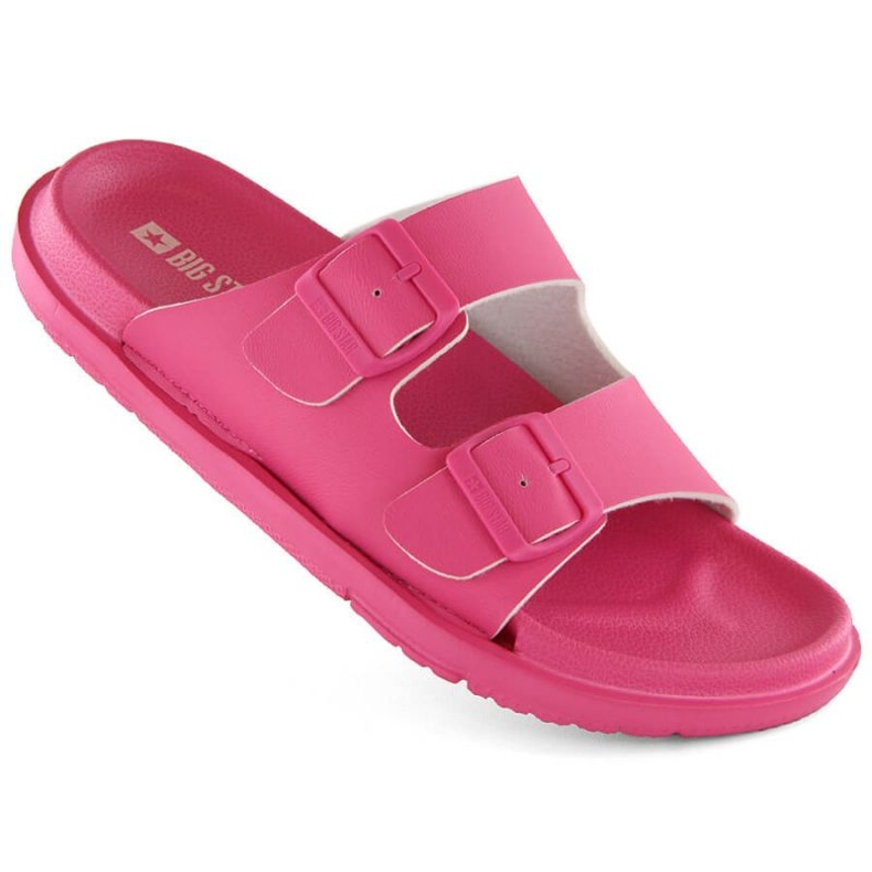 Chanclas de espuma con hebillas Big Star INT2004E, fucsia rosado