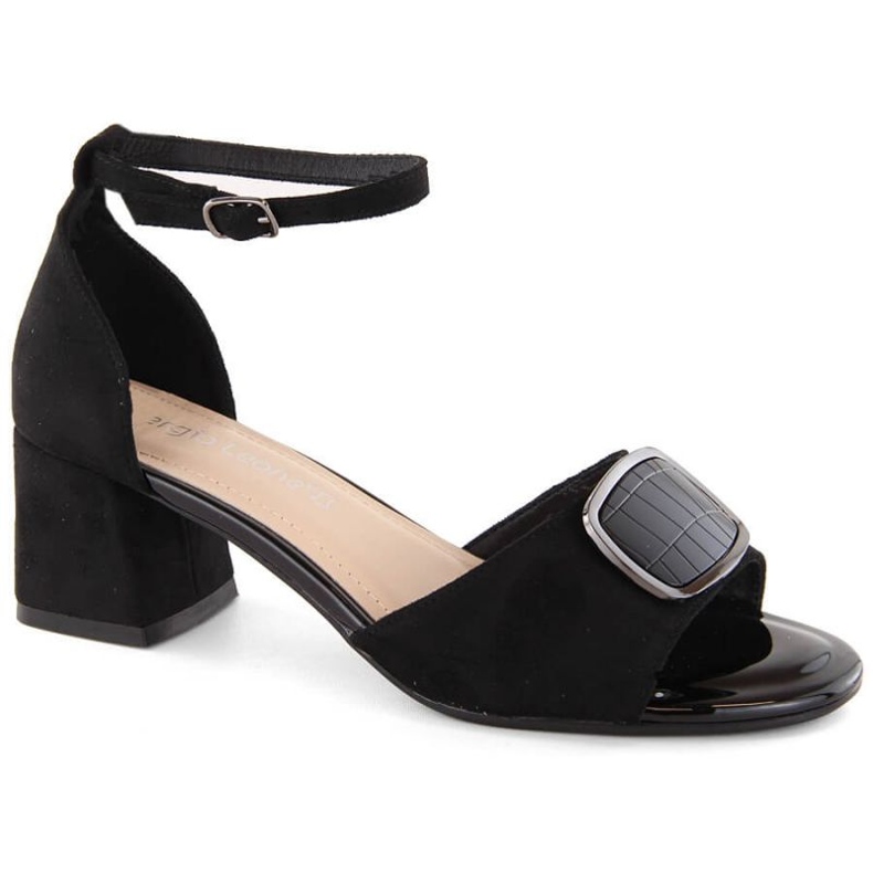 Sandalias de tacón Sergio Leone W SK444A de ante, negro