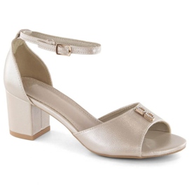 Sandalias tacón Vinceza W JAN306 dorado