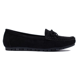 Mocasines mujer ante negro