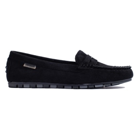 Mocasines mujer ante negro