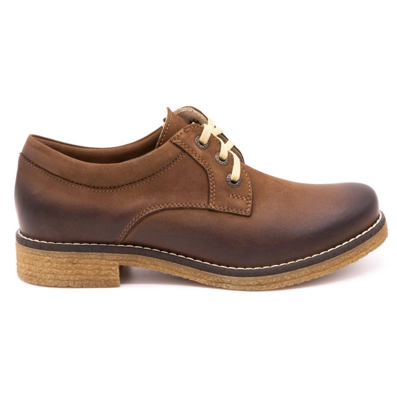 ButBal Zapatos de cuero para mujeres 656b marrón