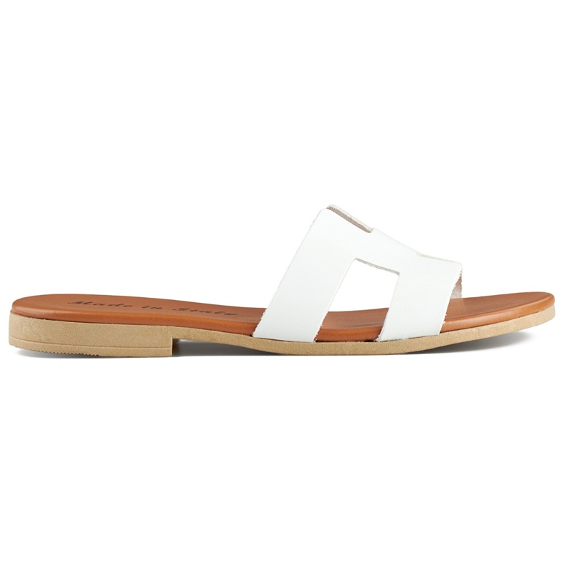 Chanclas mujer piel blancas, chanclas clásicas piel blanca blanco