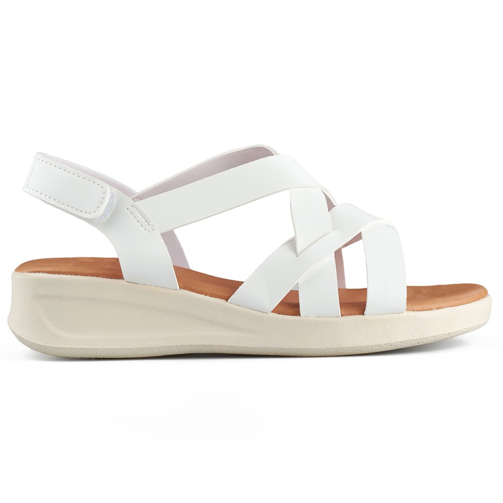 Sandalias blancas mujer shop
