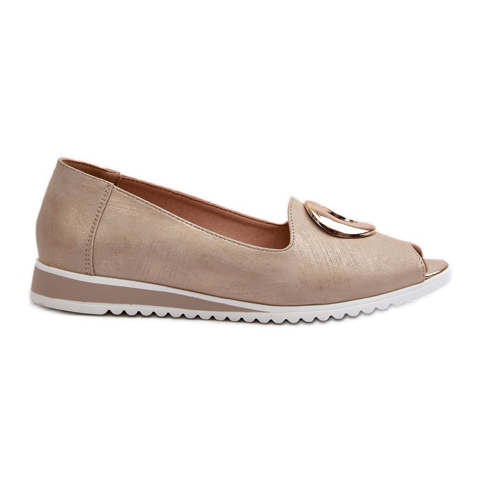 Jezzi Zapatos De Salón De Mujer Con Decoración En Piel Ecológica, Biolita Dorada dorado