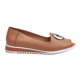 Jezzi Zapatos De Salón De Mujer Con Adorno En Piel Ecológica, Biolita Beige Oscuro