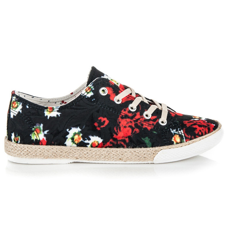 Kylie Alpargatas con cordones negro Kylie Alpargatas con cordones negro