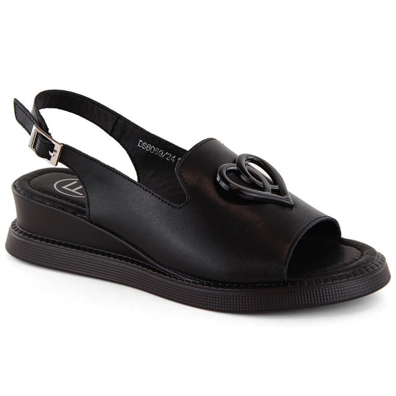 Sandalias cuña mujer piel negra Filippo DS6069 negro Sandalias cuña mujer piel negra Filippo DS6069 negro
