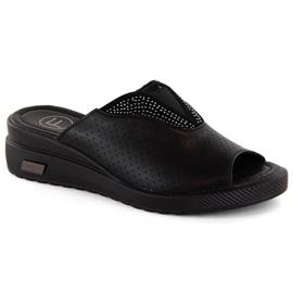 Sandalias cuña mujer piel negra Filippo DK6146 negro Sandalias cuña mujer piel negra Filippo DK6146 negro