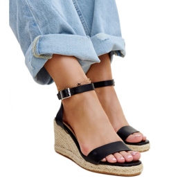 Sandalias cuña Koura negras negro Sandalias cuña Koura negras negro