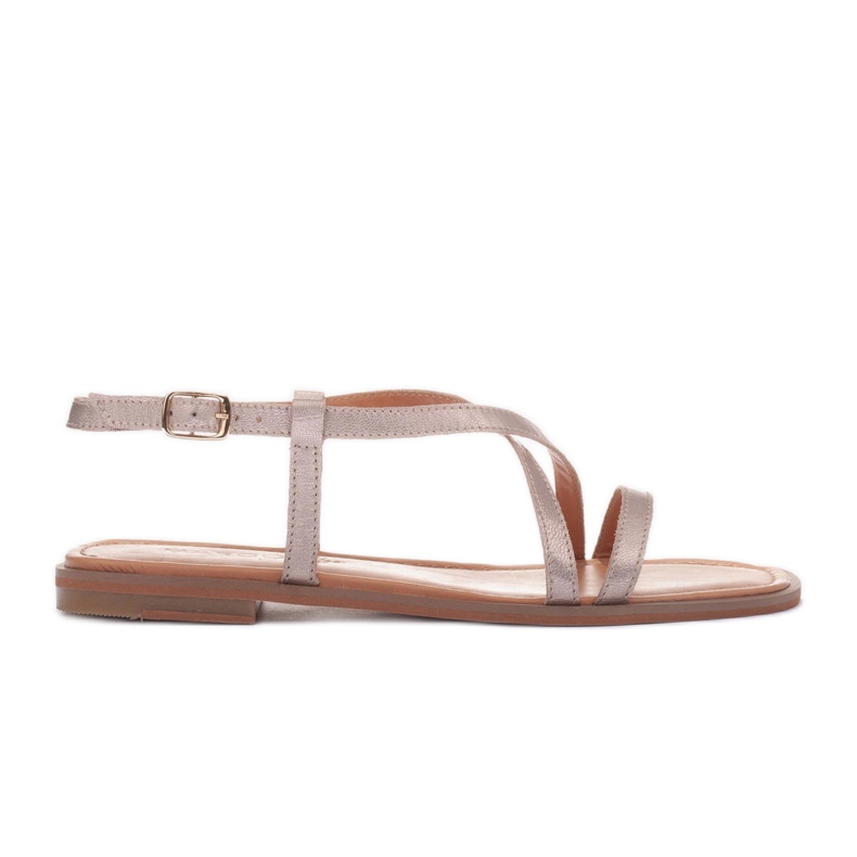 Marco Shoes Sandalias tiras dorado