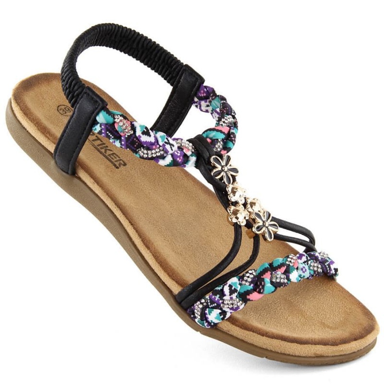 Artiker W HBH76B sandalias cómodas sin cordones, negro