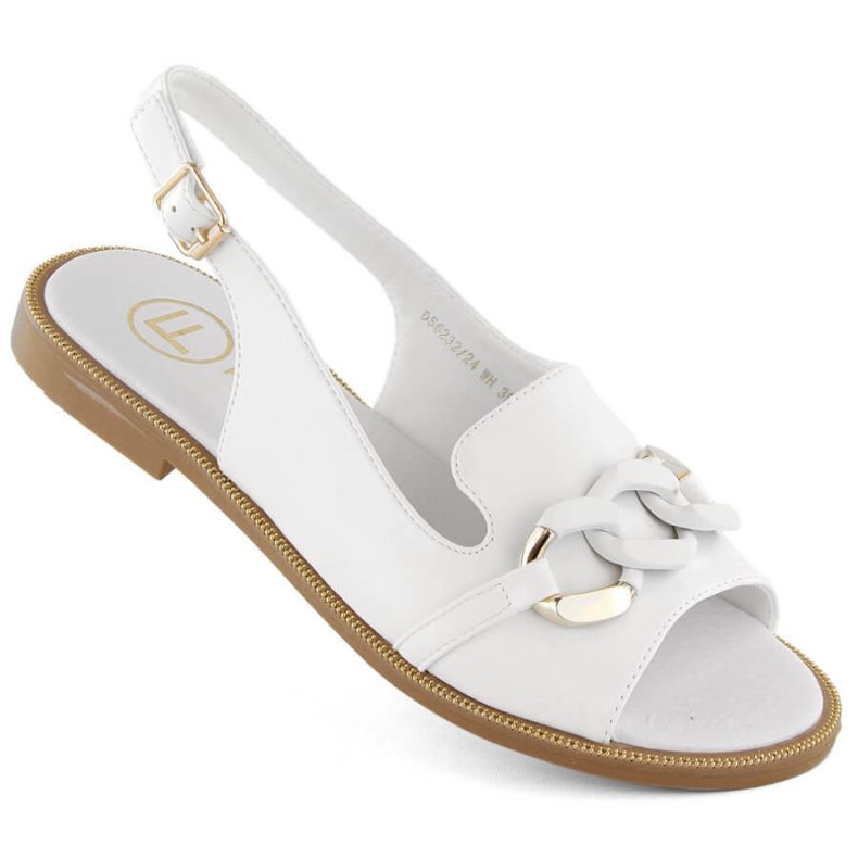 Filippo W PAW541 sandalias con cadena, blanco