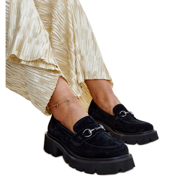 Mocasines Vinceza de piel negro