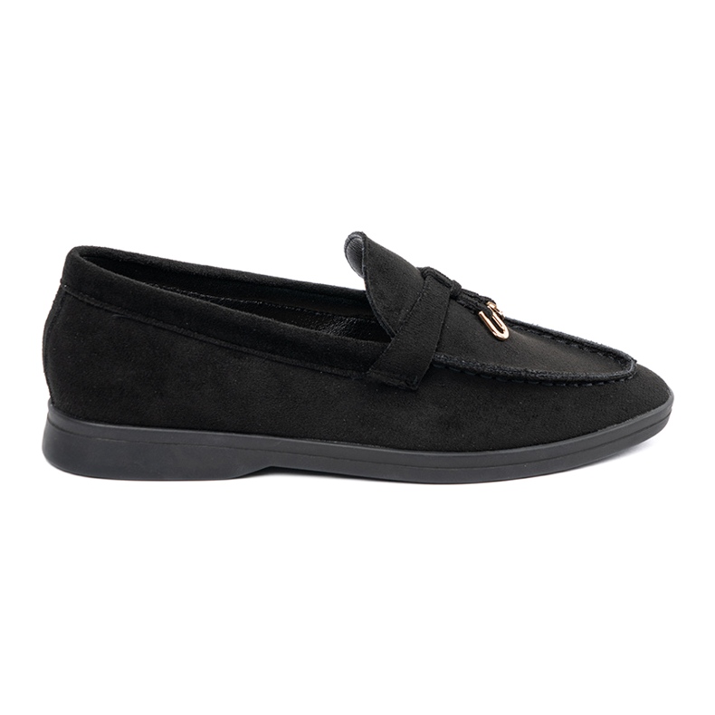 Mocasines mujer ante negro