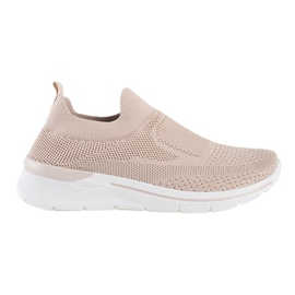 Zapatillas fitness de mujer color polvo. rosado