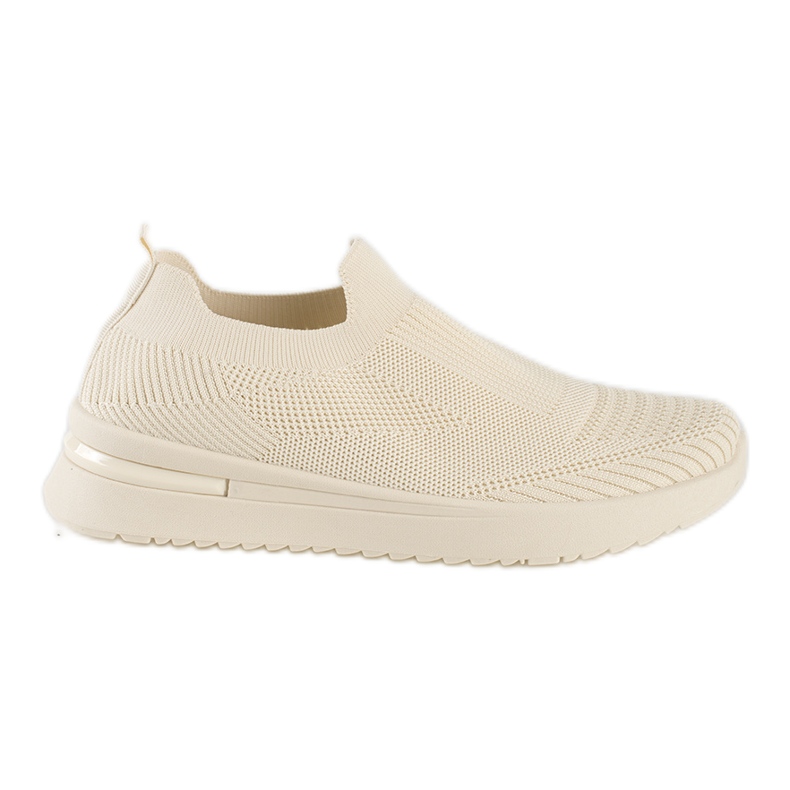 Deportivas sin cordones beige