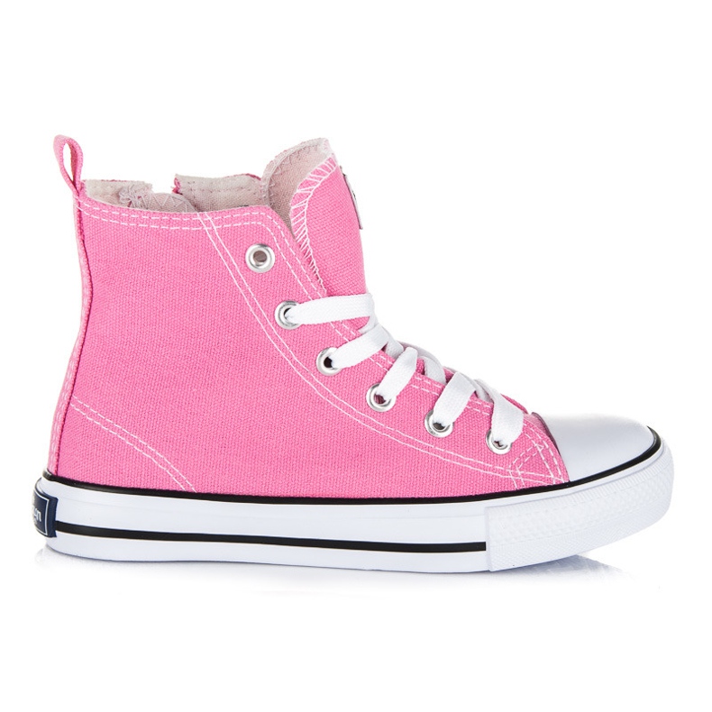 American Club Zapatillas altas para niñas rosado