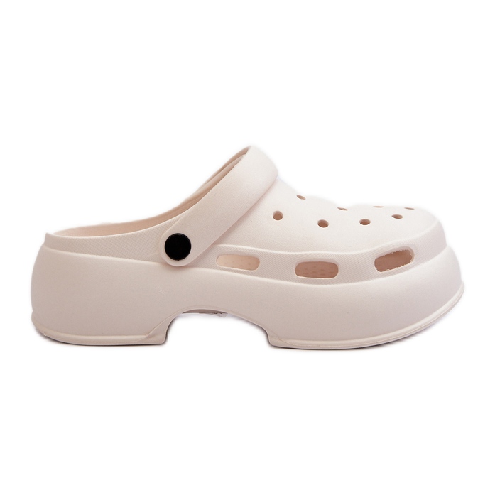 Chanclas de espuma para mujer con suela maciza, Blanco Danollia Chanclas de espuma para mujer con suela maciza, Blanco Danollia