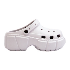 Chanclas de espuma para mujer con suela maciza, blanco Witima Chanclas de espuma para mujer con suela maciza, blanco Witima