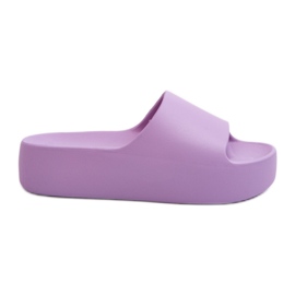 Chanclas Oreithano Moradas Suela Gruesa para Mujer violeta