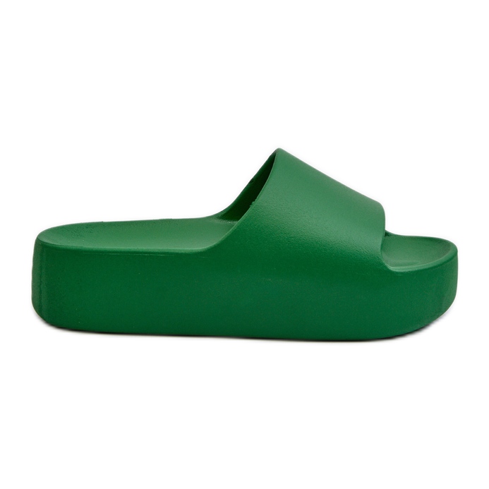 Chanclas de Mujer con Suela Gruesa, Verde Oreithano