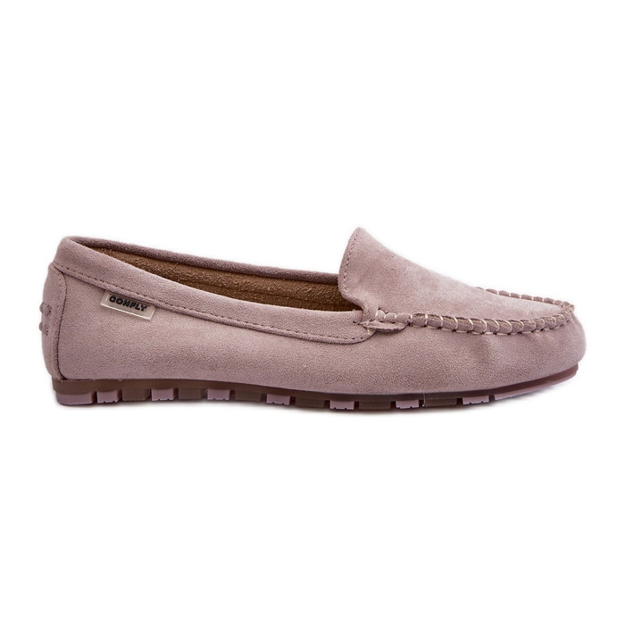 Mocasines Mujer Ante Ecológico, Morado Amrutia violeta