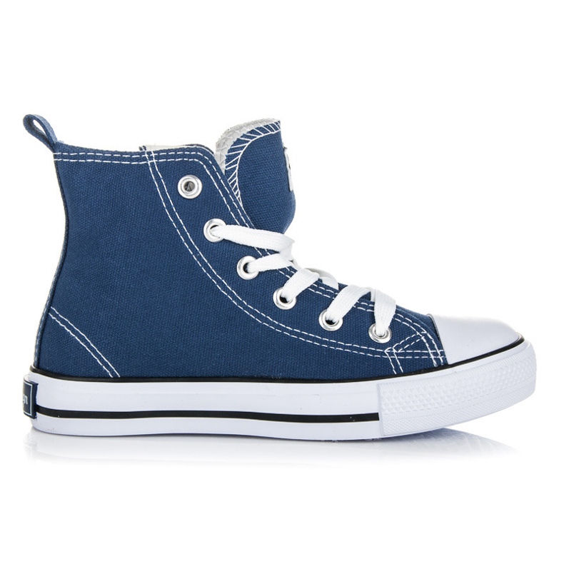 American Club Zapatillas altas con cordones azul
