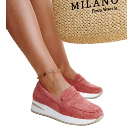 Zapatos Muna rosa perforados