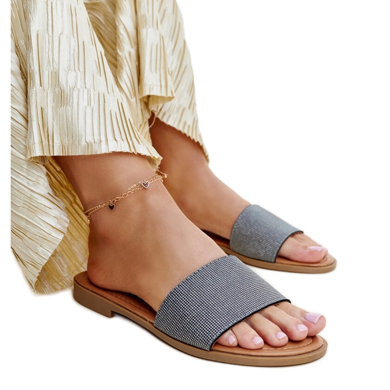 Chanclas Anilsa negras brillantes negro