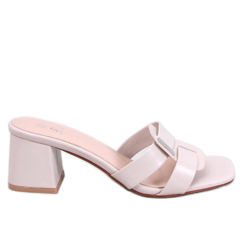 Chanclas tacón elegantes Lafar Beige