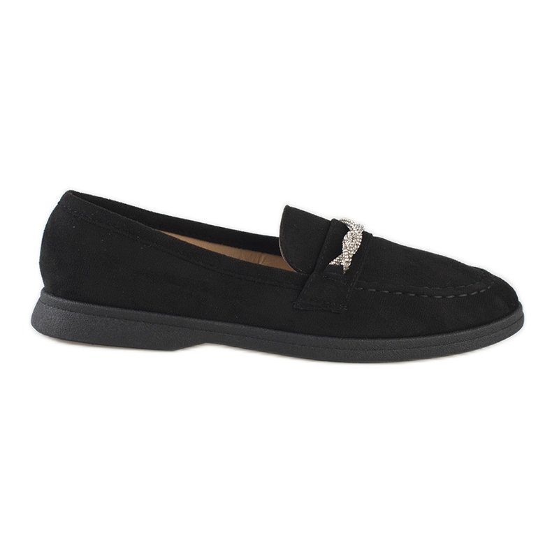 Mocasines mujer ante negro