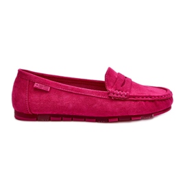 Mocasines Mujer Ante Eco Big Star NN274934 Memory Foam System Fucsia rosado