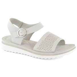 Sandalias mujer gris calado Sergio Leone SK082H