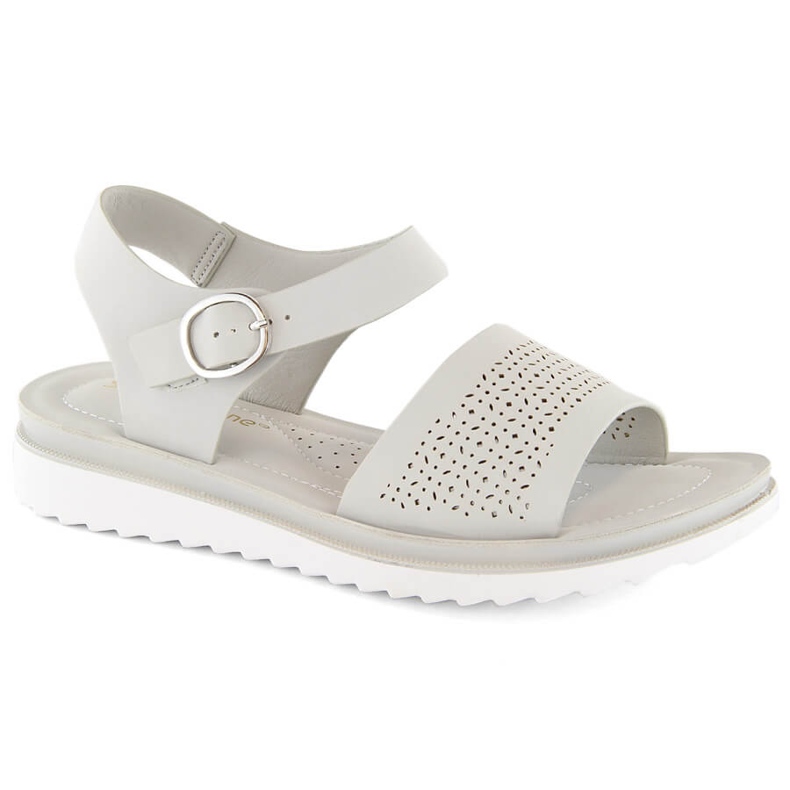 Sandalias mujer gris calado Sergio Leone SK082H