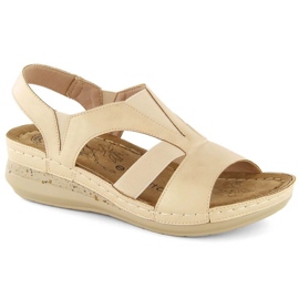 Sandalias cómodas eVento W EVE447 beige