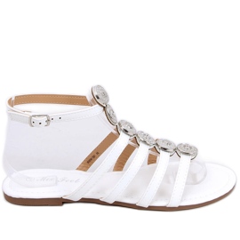 Sandalias mujer Logan White gladiador blanco Sandalias mujer Logan White gladiador blanco