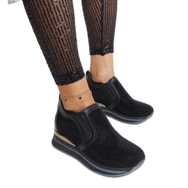 Deportivas cuña Cadelaria negras negro