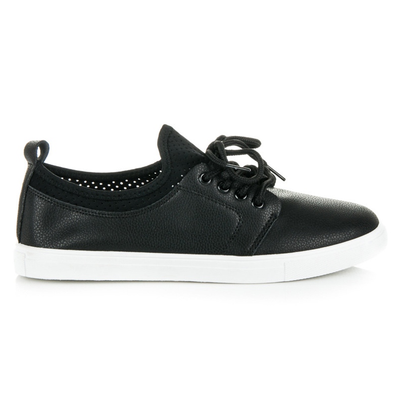 Zapatillas con cordones negro