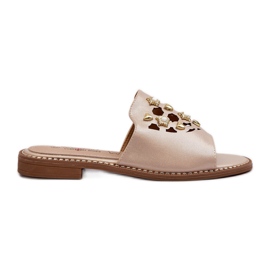 Chanclas Mujer Brillantes Con Adornos S.Barski KV27-063 Dorado Chanclas Mujer Brillantes Con Adornos S.Barski KV27-063 Dorado