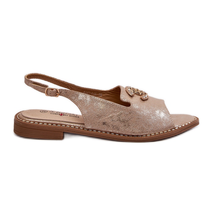 Sandalias Mujer Con Decoración S.Barski KV27-049 Dorado