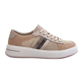 S.Barski D&A Zapatillas Mujer Piel LR110 Beige S.Barski D&A Zapatillas Mujer Piel LR110 Beige