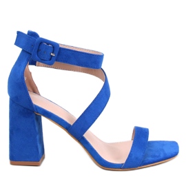 Sandalias tacón Savoy Azul