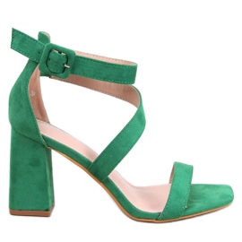 Sandalias tacón Savoy Verde