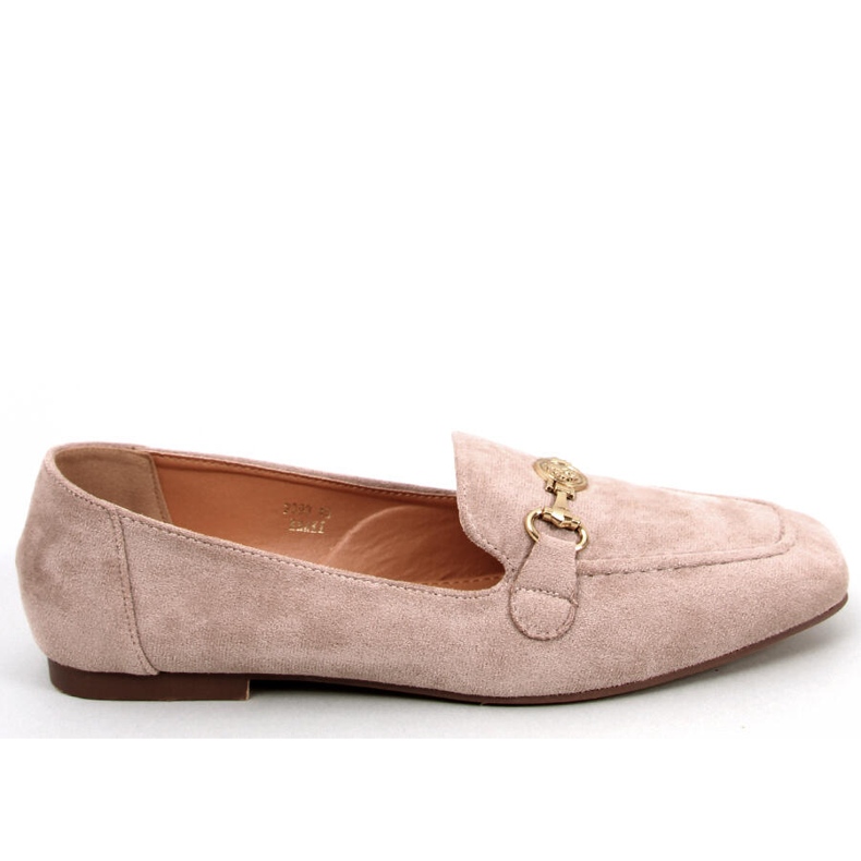 Mocasines mujer Rhona Khaki hebilla beige