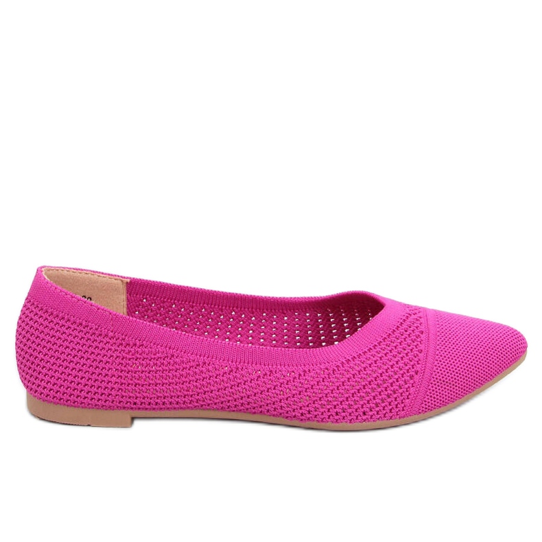 Bailarinas caladas almendra Sotty Fucsia rosado