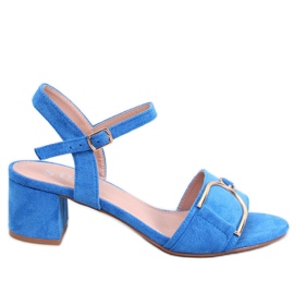 Sandalias tacón bajo Parisy Azul