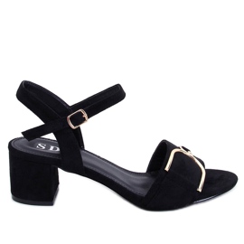 Sandalias tacón bajo Parisy Negro