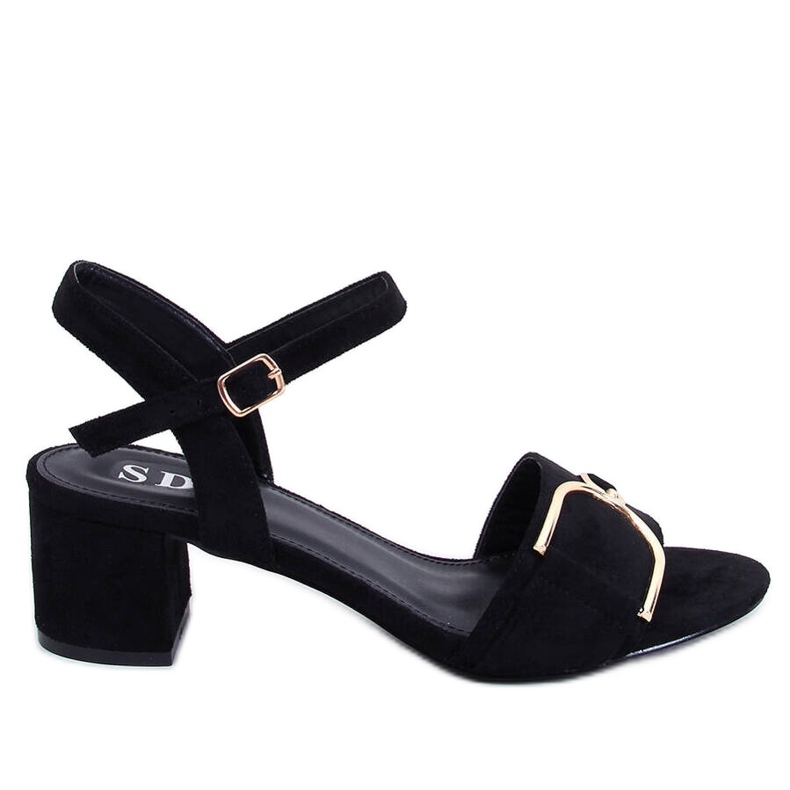 Sandalias tacón bajo Parisy Negro